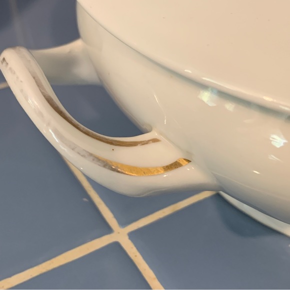 Victoria Austria Vintage Round Pink Flowers Serving Bowl - Picture 3 of 9